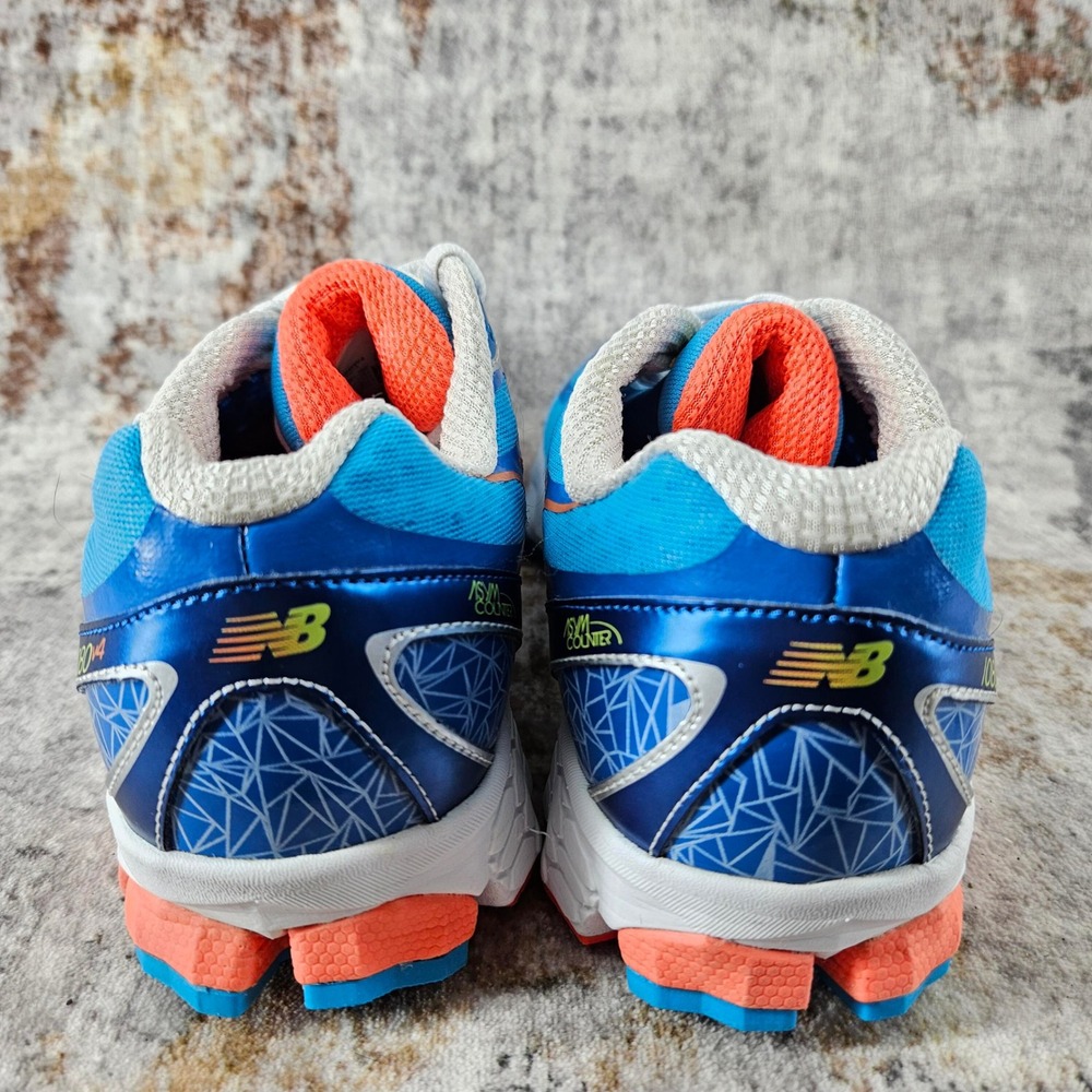 New Balance Fresh Foam 1080v4 Running Shoes Womens 8.5 B Blue Orange W1080BW4 - Picture 6 of 15